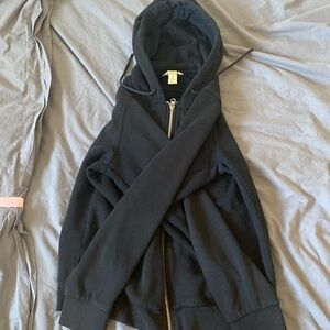 Black zip up hoodie